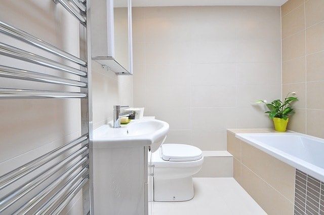 Modern basic bathroom
