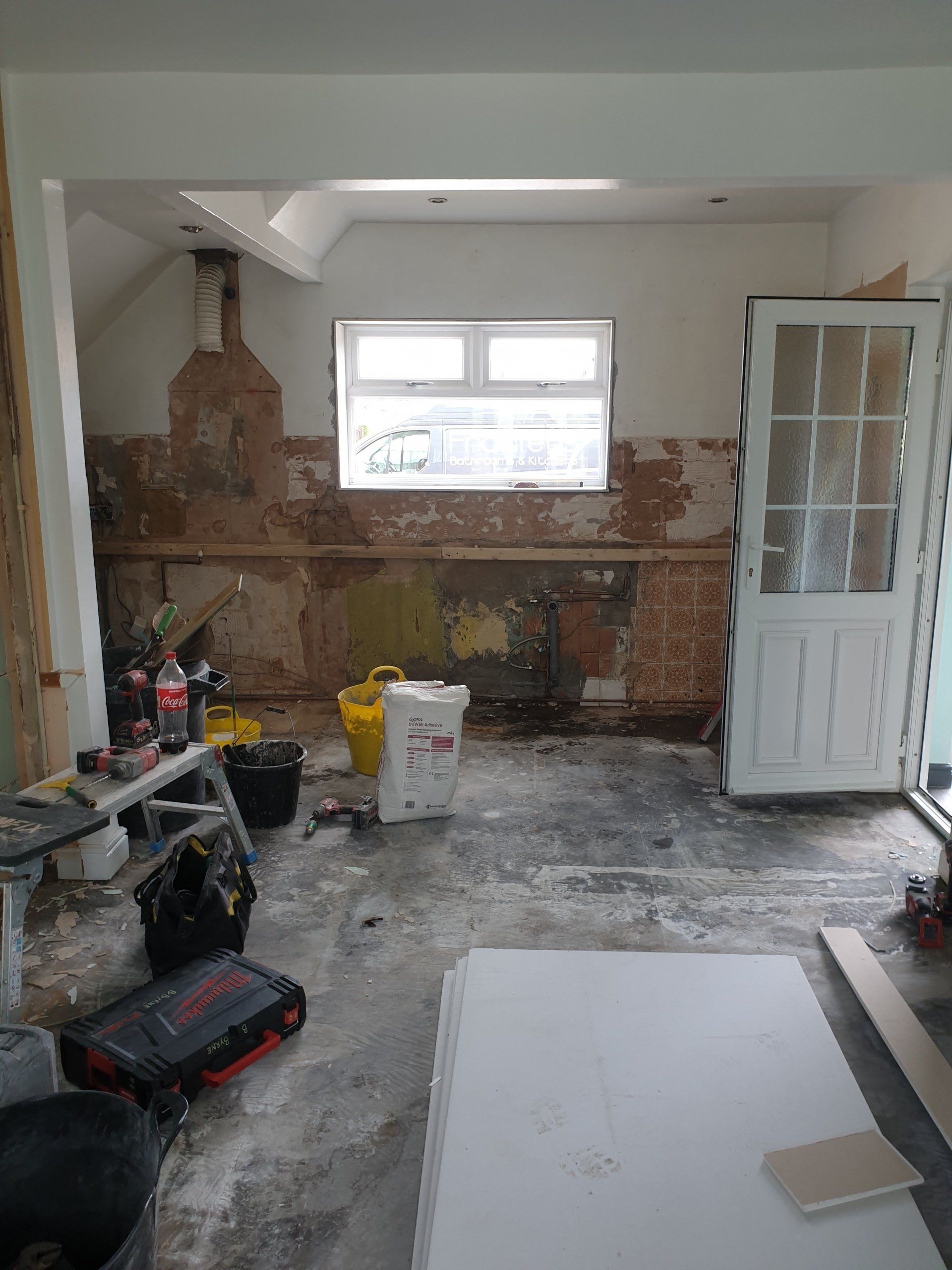 Kitchen undergoing renovations