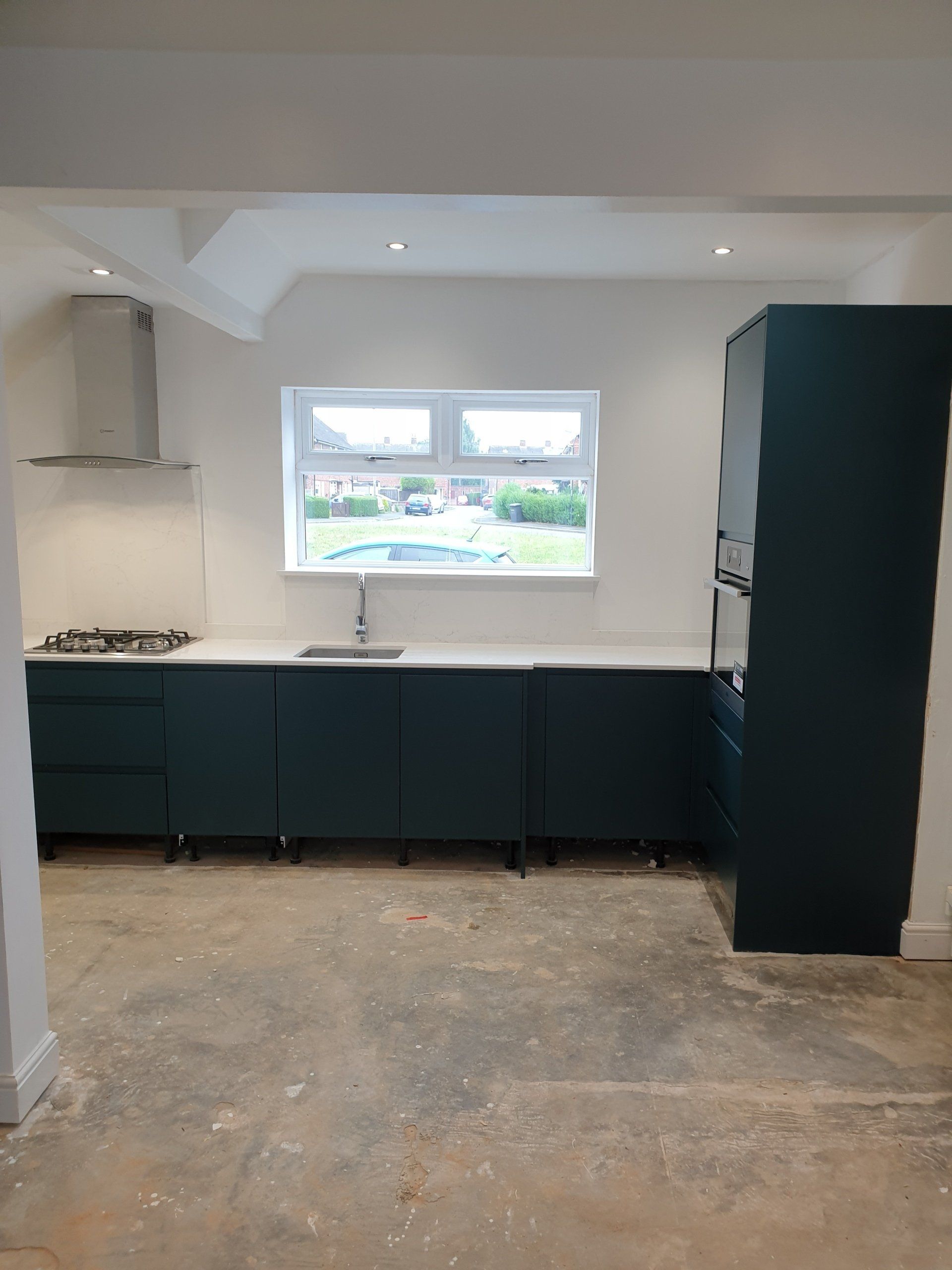 Modern black kitchen cabinets