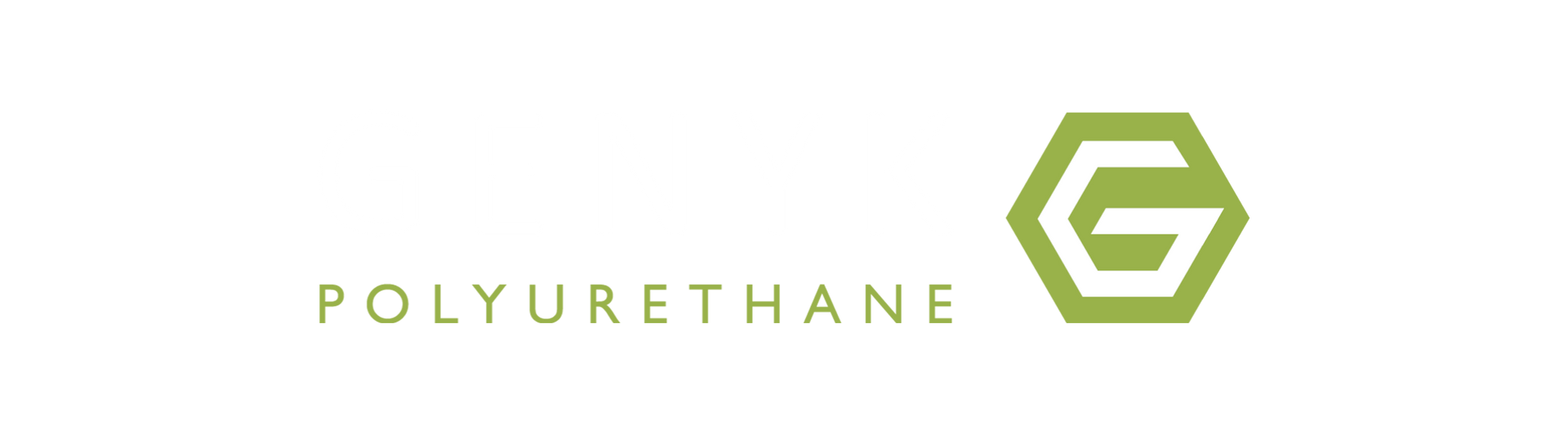 The logo for polyurethane is a green hexagon with a g on it.