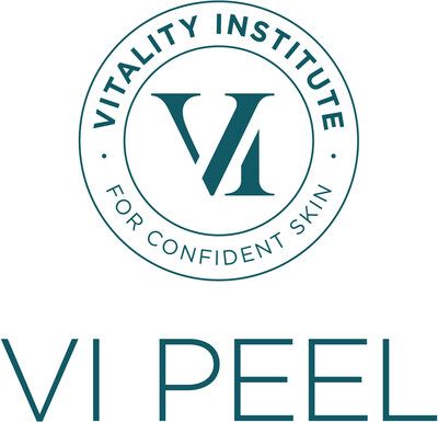 Vitality Institute logo with teal circle and “VI PEEL” text on white background