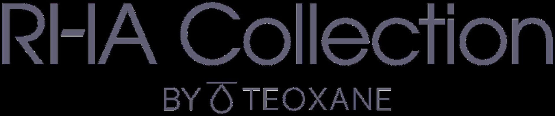 RHA Collection by Teoxane logo in black and gray text