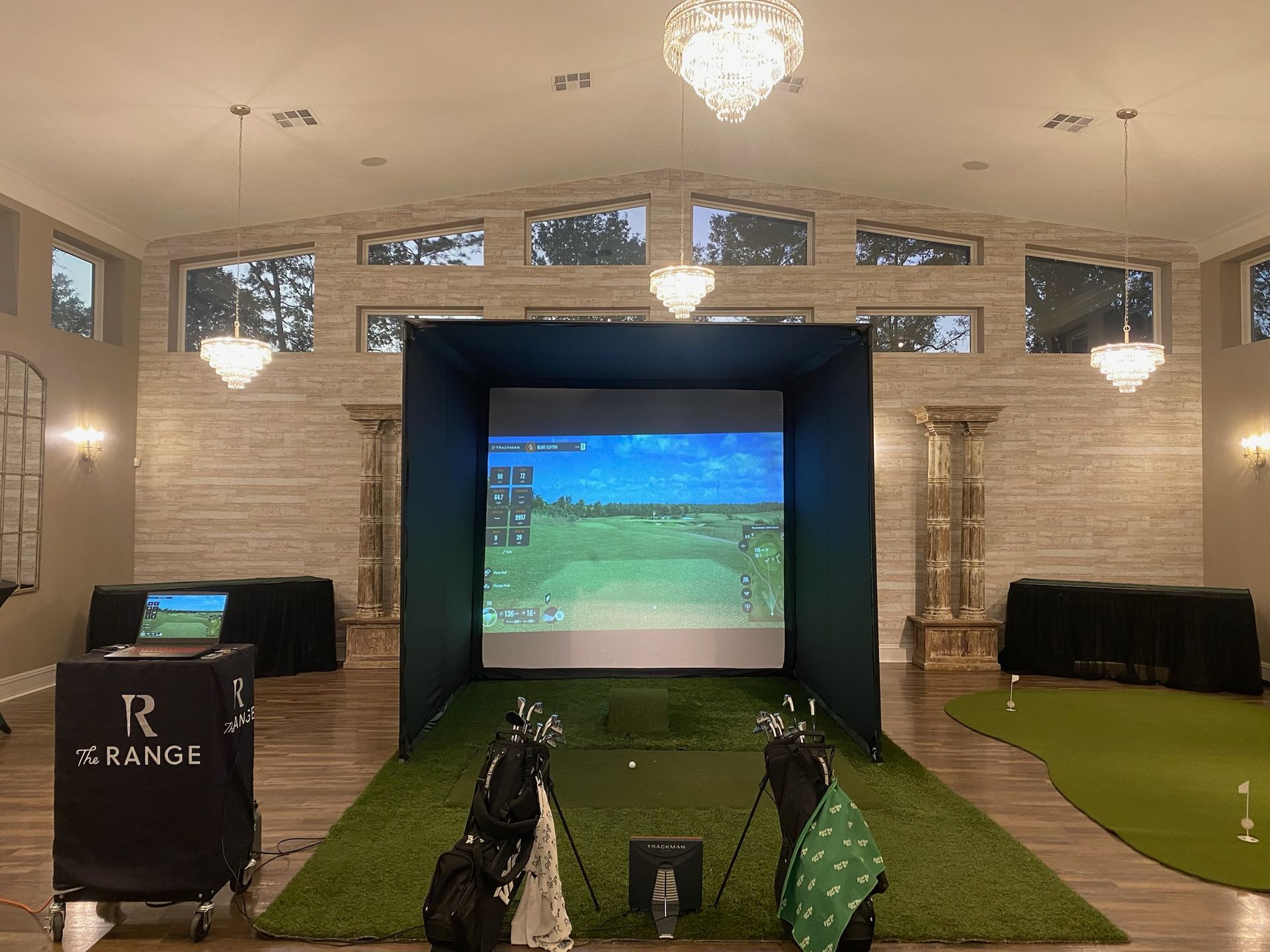 with The Range Golf, a Ft. Worth Golf Simulator rental company.