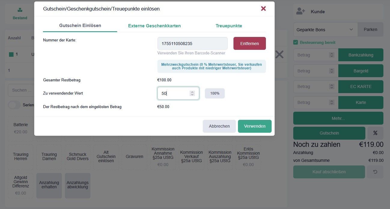 Prismanote mit Gutscheinen Kunden gewinnen