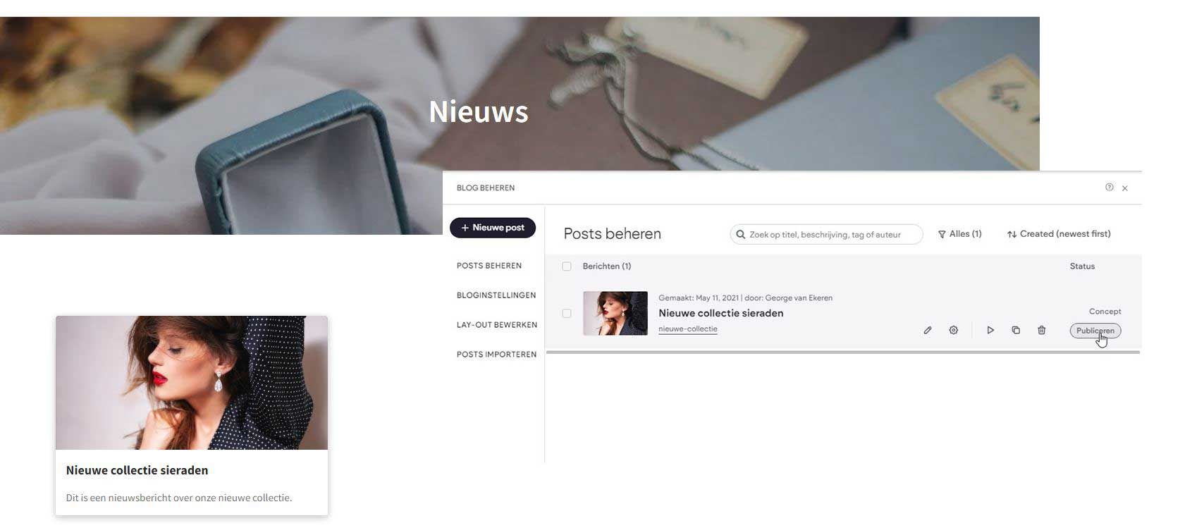 Der Prismanote Blog einfach eingerichtet