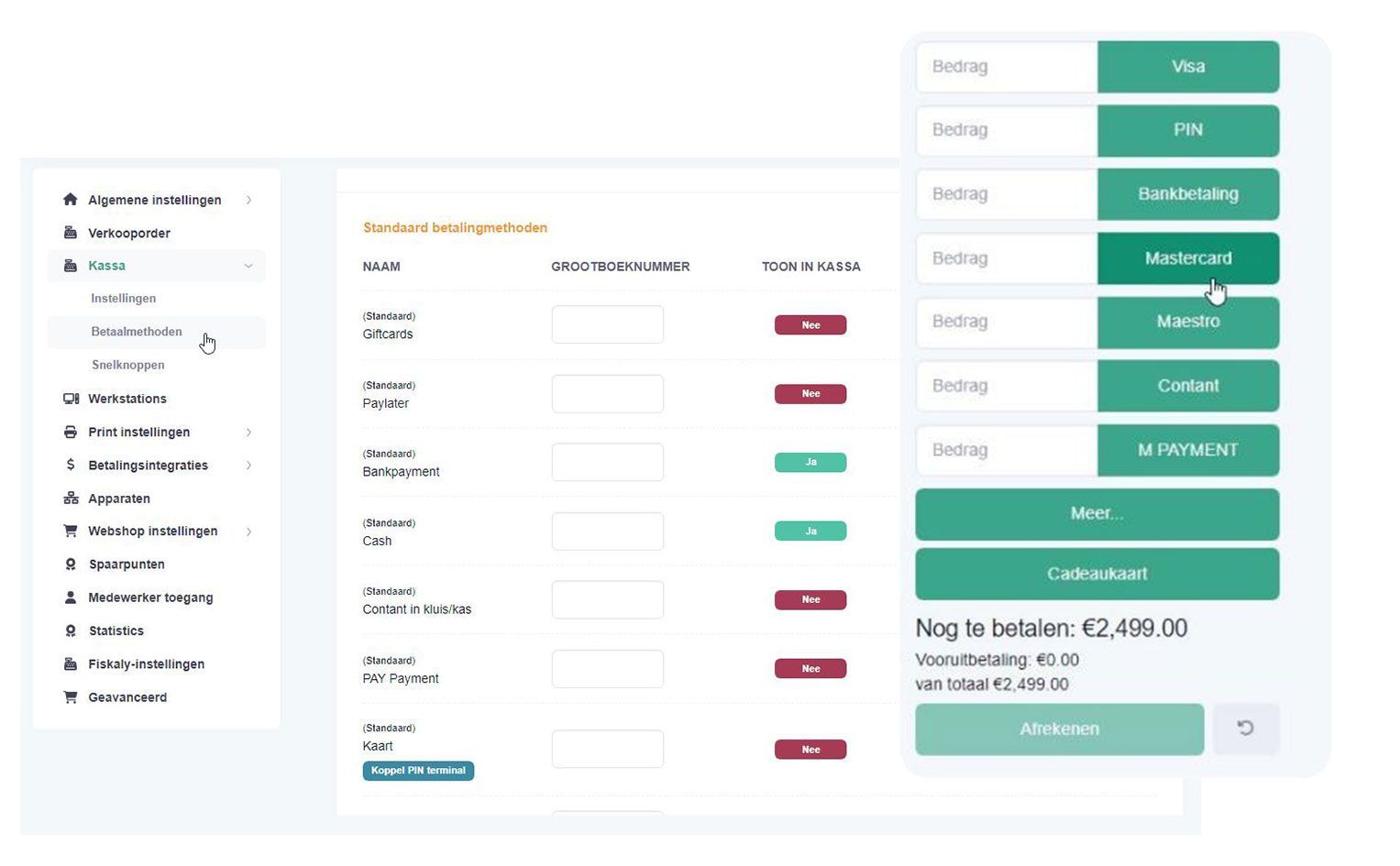 Zahlarten in | Prismanote Juweliersoftware, Kasse, Shop, Warenwirtschaft