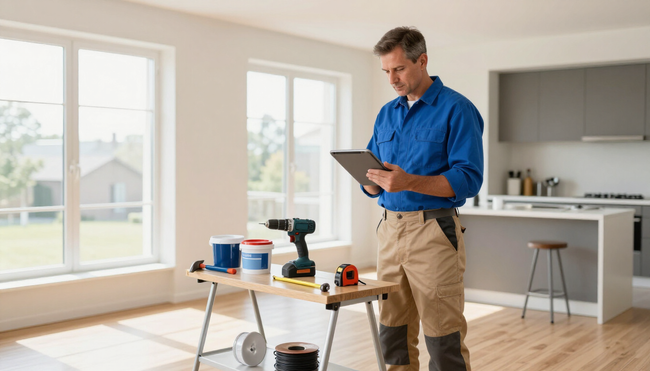 StowCo home improvement professional preparing a residential project