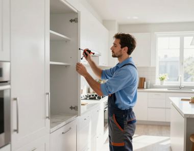 Installation service in a home interior