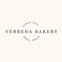 El logotipo de la panadería Verbena es un logotipo de lote pequeño.