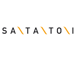 Un logotipo para una empresa llamada Santa Toni.