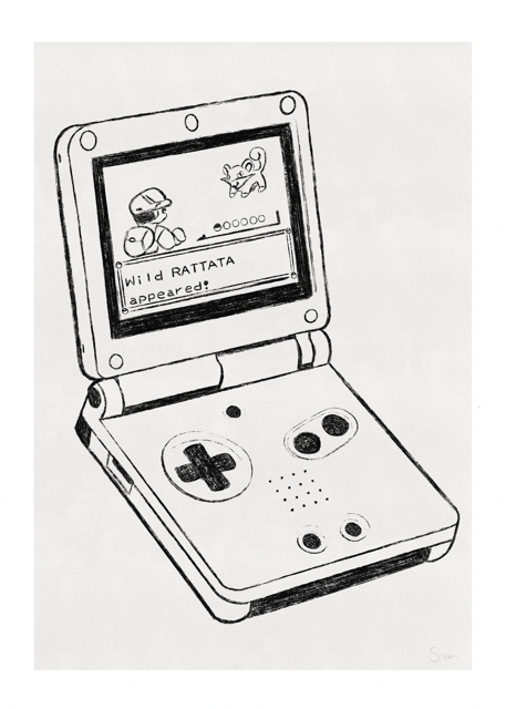 Gameboy, retro, nostalgi, poster, plakat, gutt
