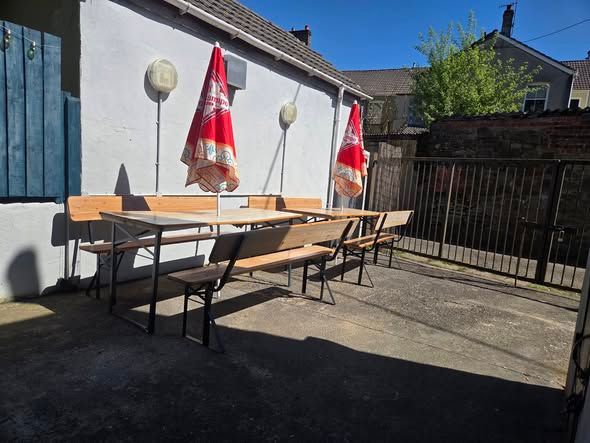Cwmcarn Social Club Beer Garden