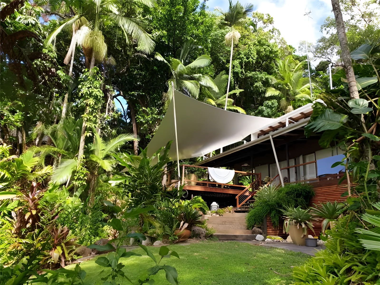 A House in the Middle of a Lush Green Forest — Style Shades Installation In Cooktown, QLD