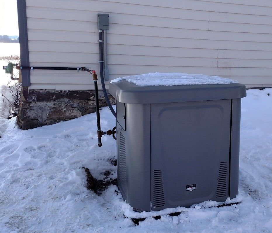 generator covered with snow