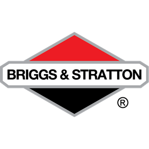 Briggs & Stratton logo with red and black diamond shapes and bold black text