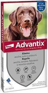 advantix è un antiparassitario per cani che elimina zecche , pulci e pidocchi .