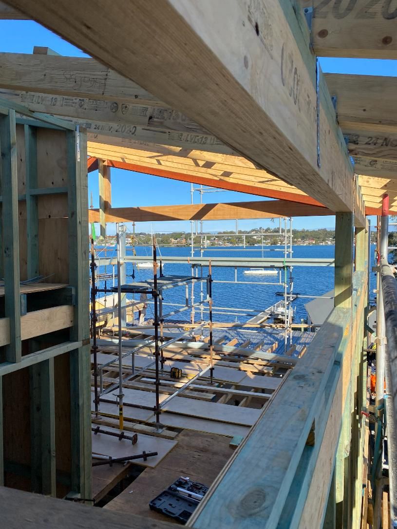 A Building Under Construction with A View of The Ocean — Jonobilt in Bolwarra, NSW