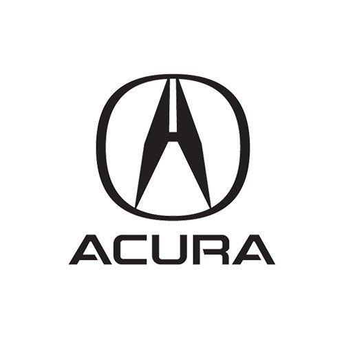 Acura logo in black on a white background