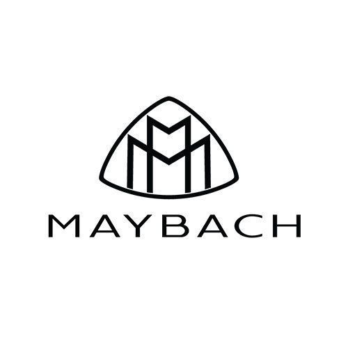 Maybach logo in black on a white background