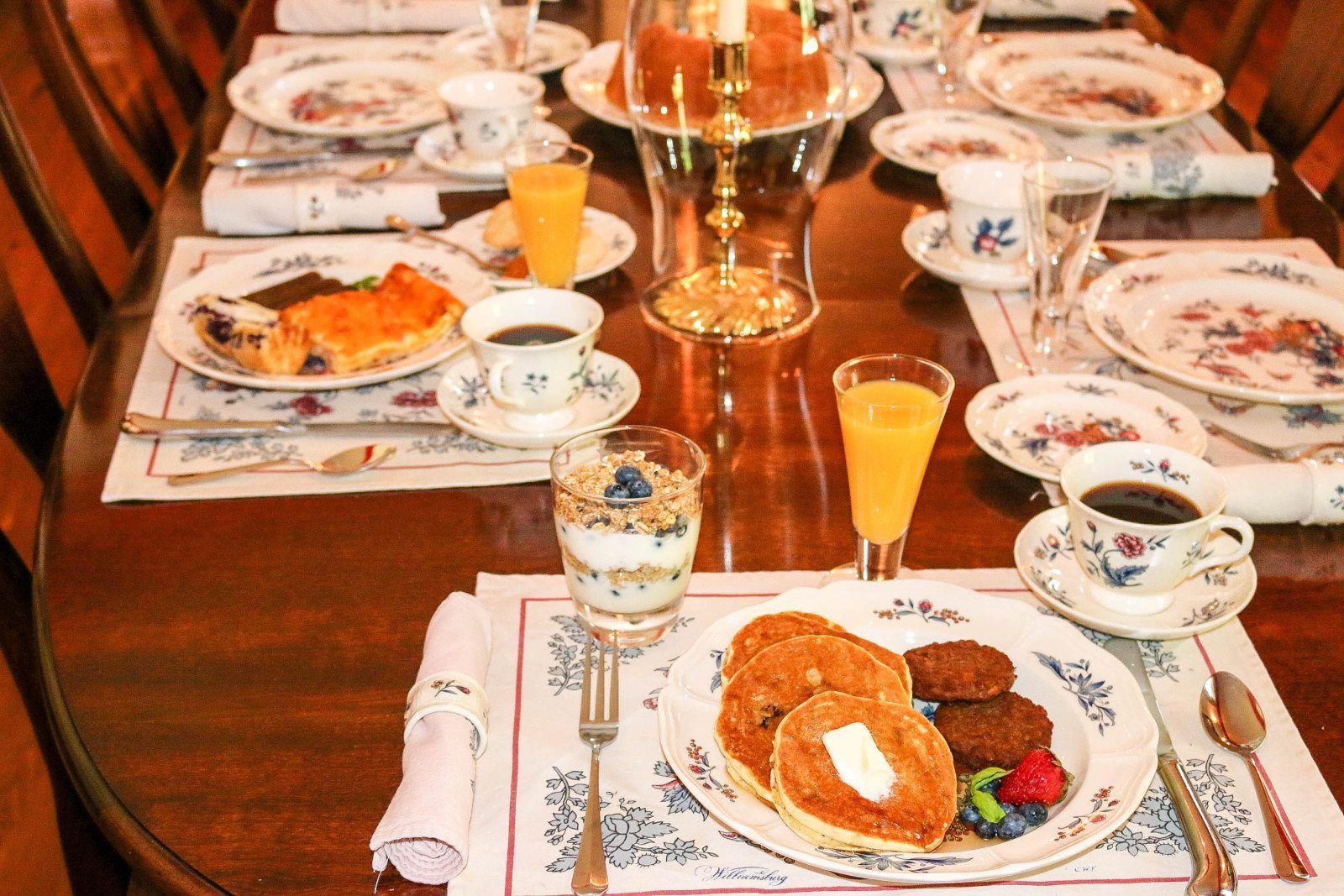 This is a close up of the breakfast that may be served at the Gracefield Hall BNB.