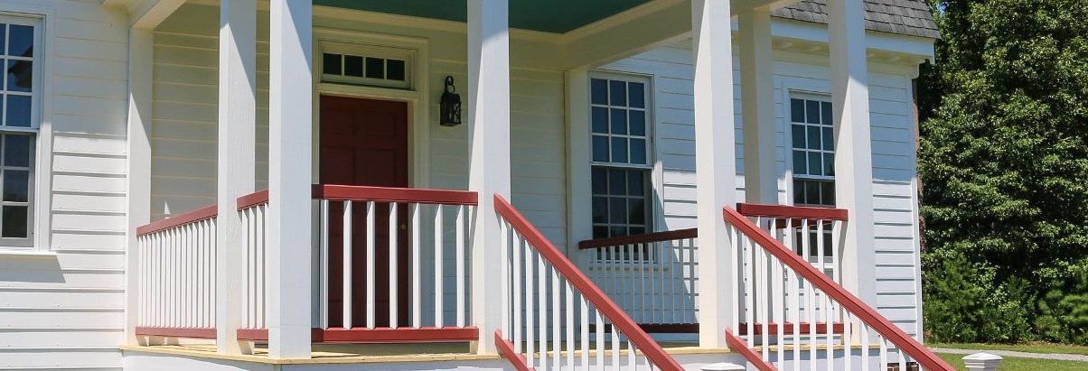 This is a photo of the porch on the back of the BNB.