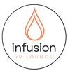 Infusion IV Lounge A logo for infusion iv lounge shows a drop of liquid in a circle.