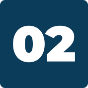 White “02” on a dark blue rounded square icon.