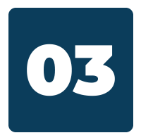White “03” on a dark blue rounded square icon