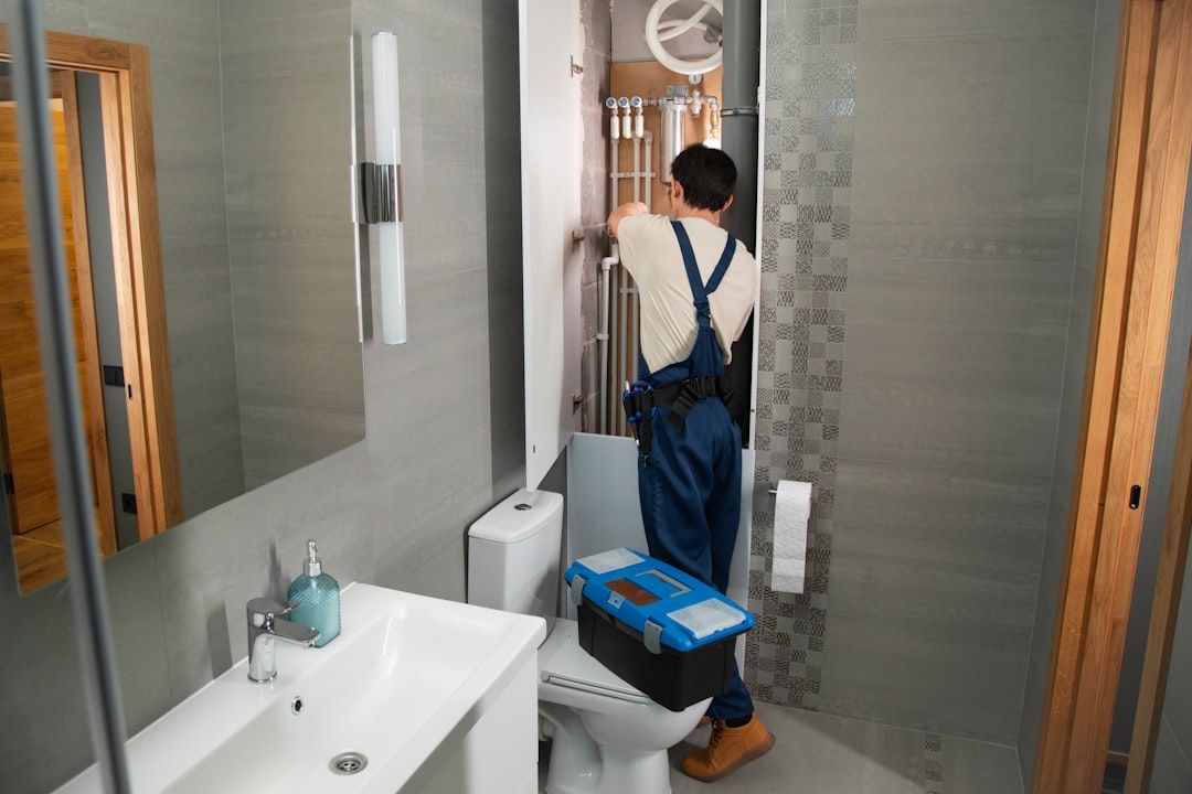 Plumber illustrating a content marketing strategy for service-based businesses