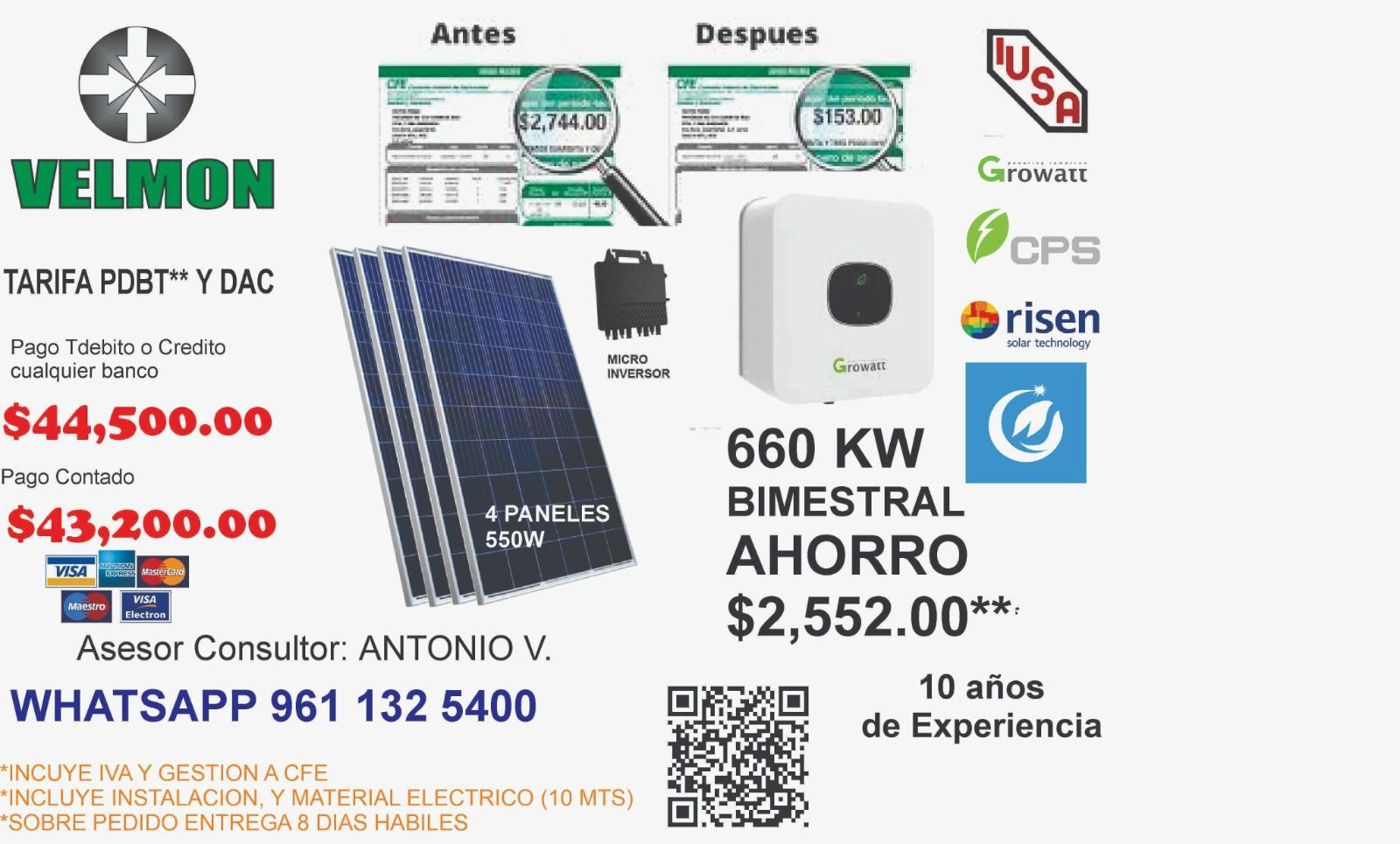 Sistemas fotovoltaicos en Tuxtla Gutiérrez - VELMON ENERGÍAS RENOVABLES