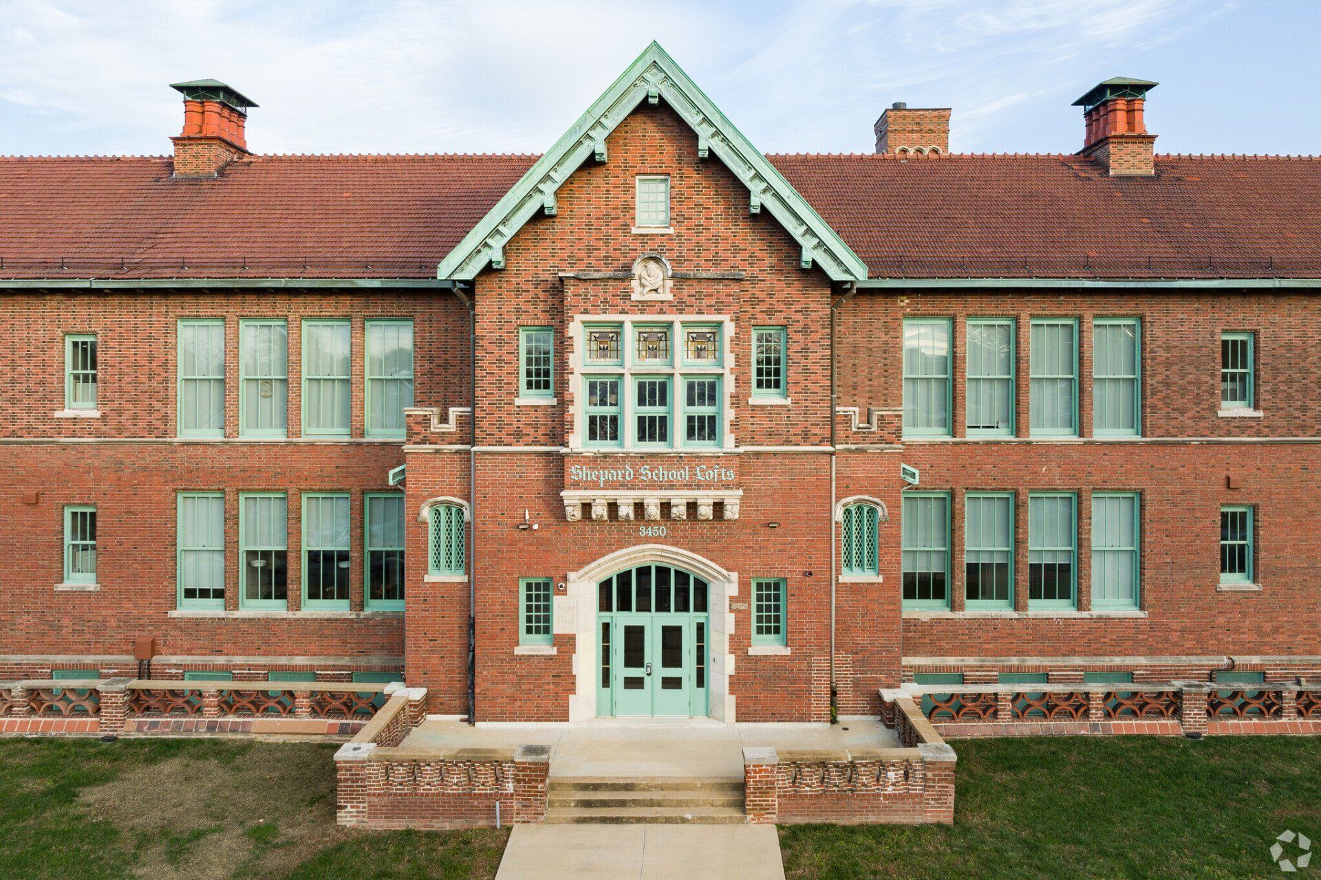 Exterior of Shepard School Lofts