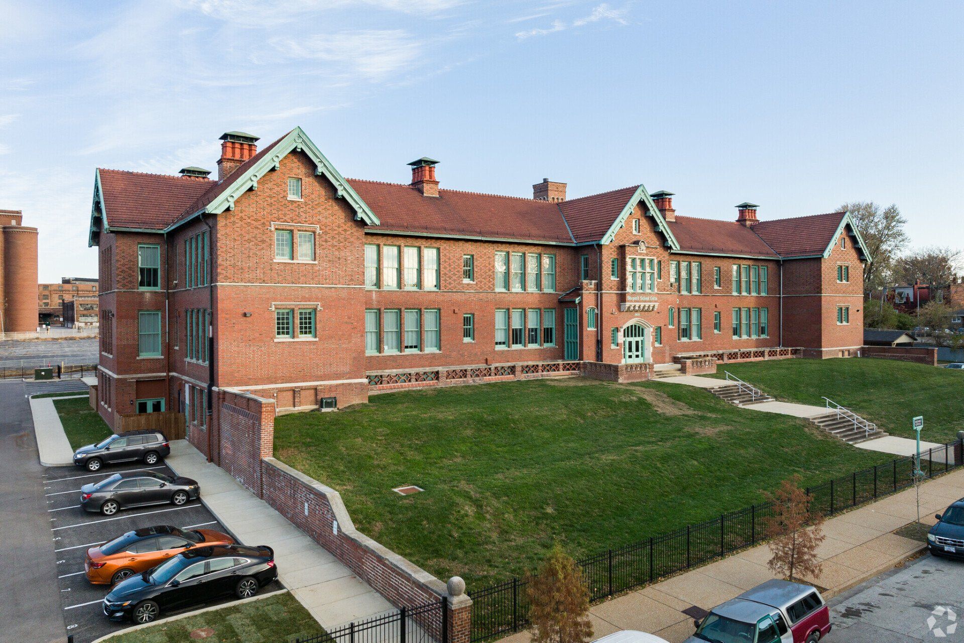 Exterior of Shepard School Lofts