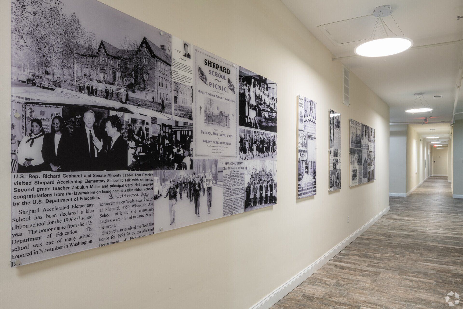Hallway to units