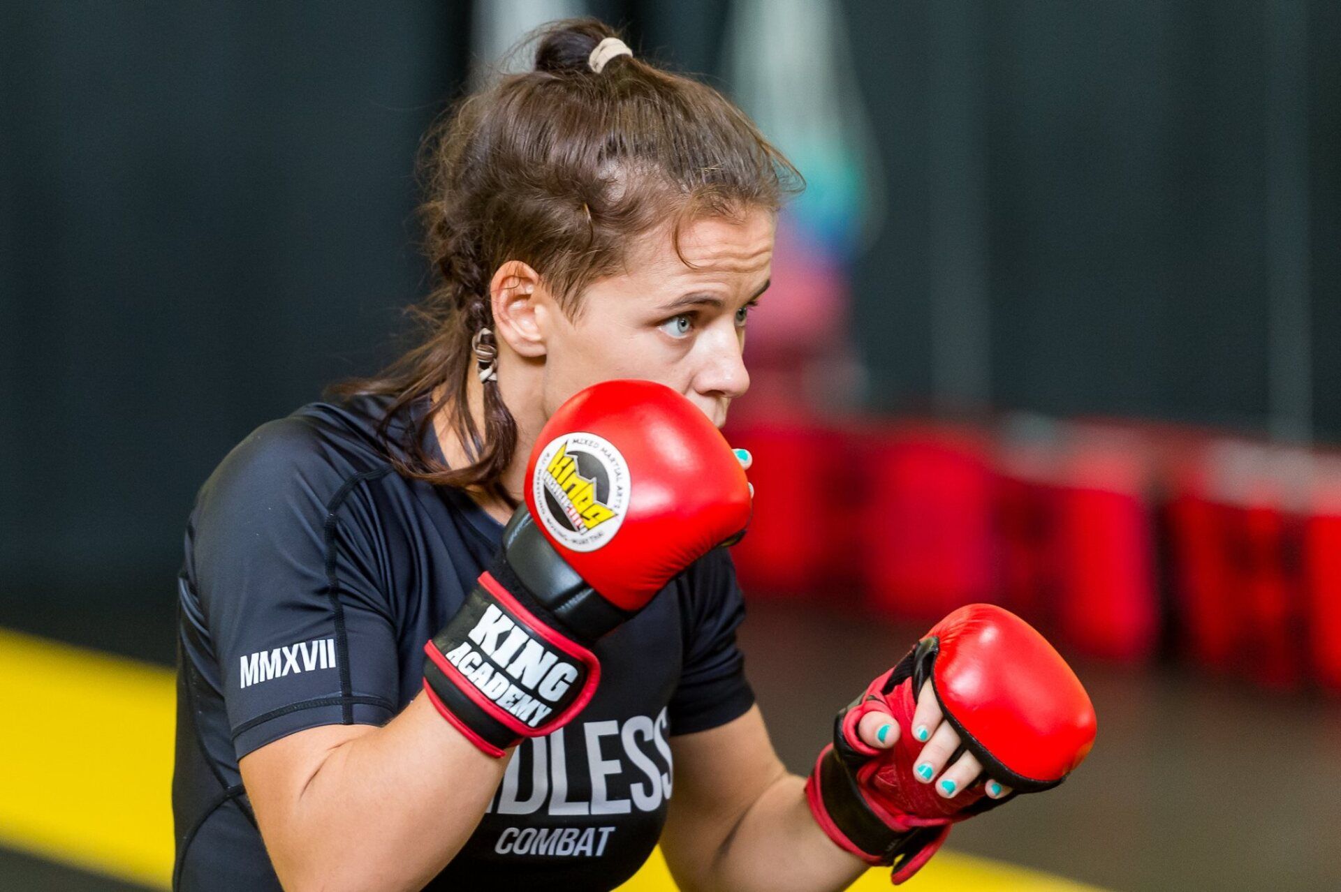Kings Academy Student Shadow Boxing
