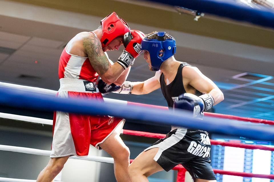 Kings Academy Student competing in Boxing
