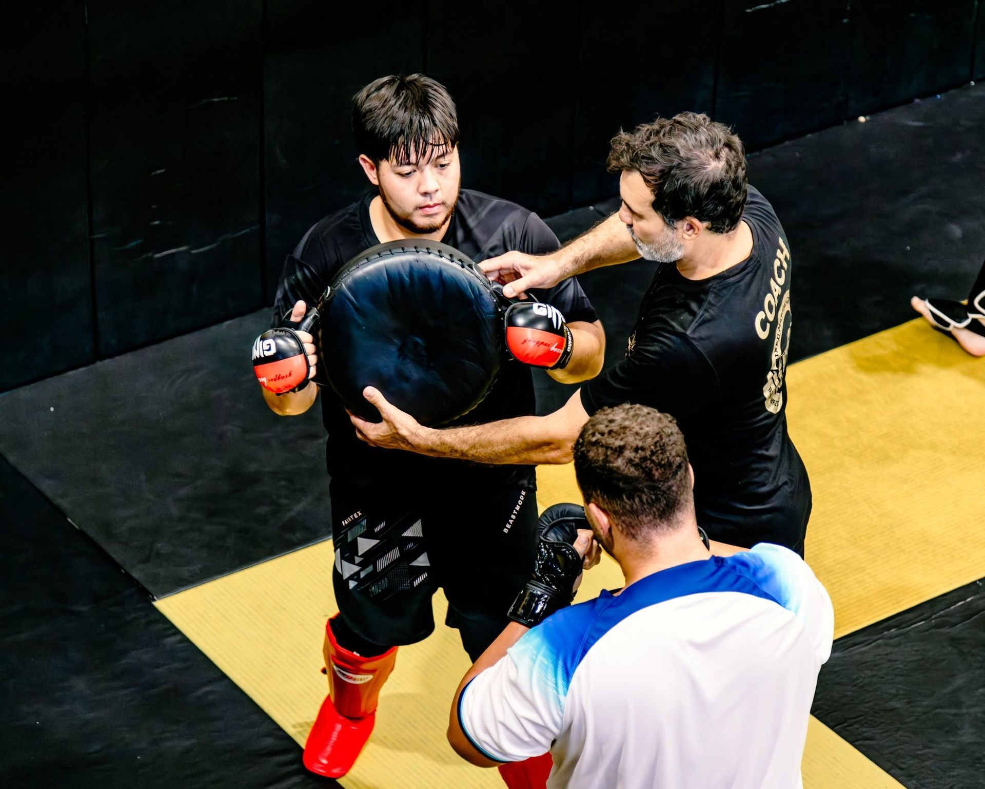 Chief Instructor Elvis teaching the MMA class