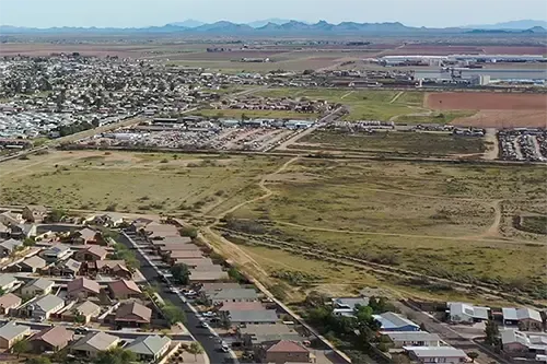 Aerial image of real estate