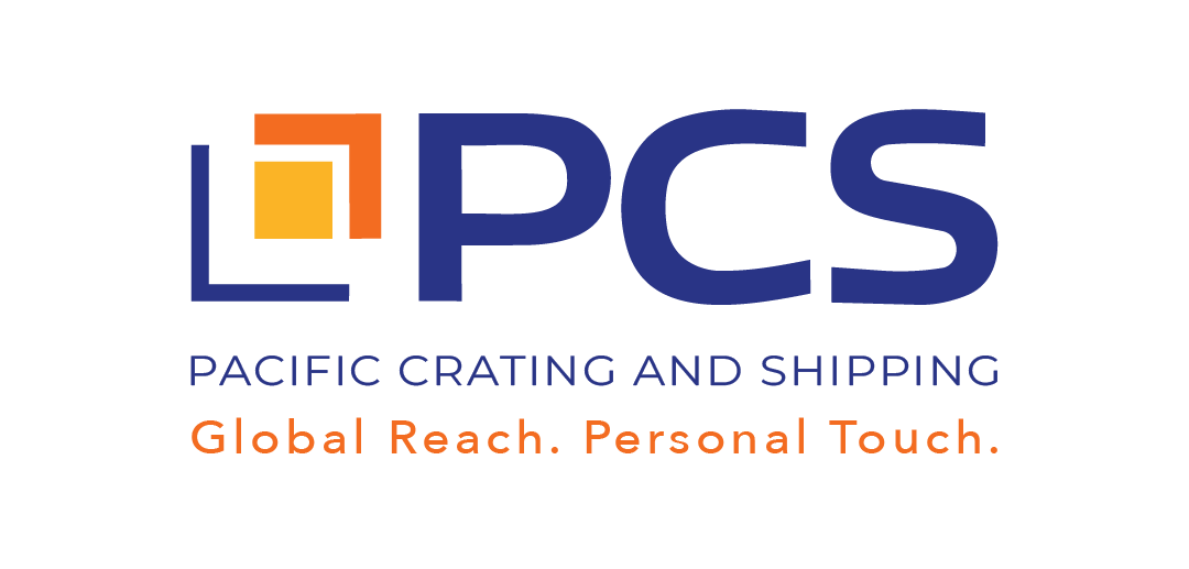 Pacific Crating And Shipping Business Logo
