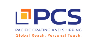 Pacific Crating And Shipping Business Logo