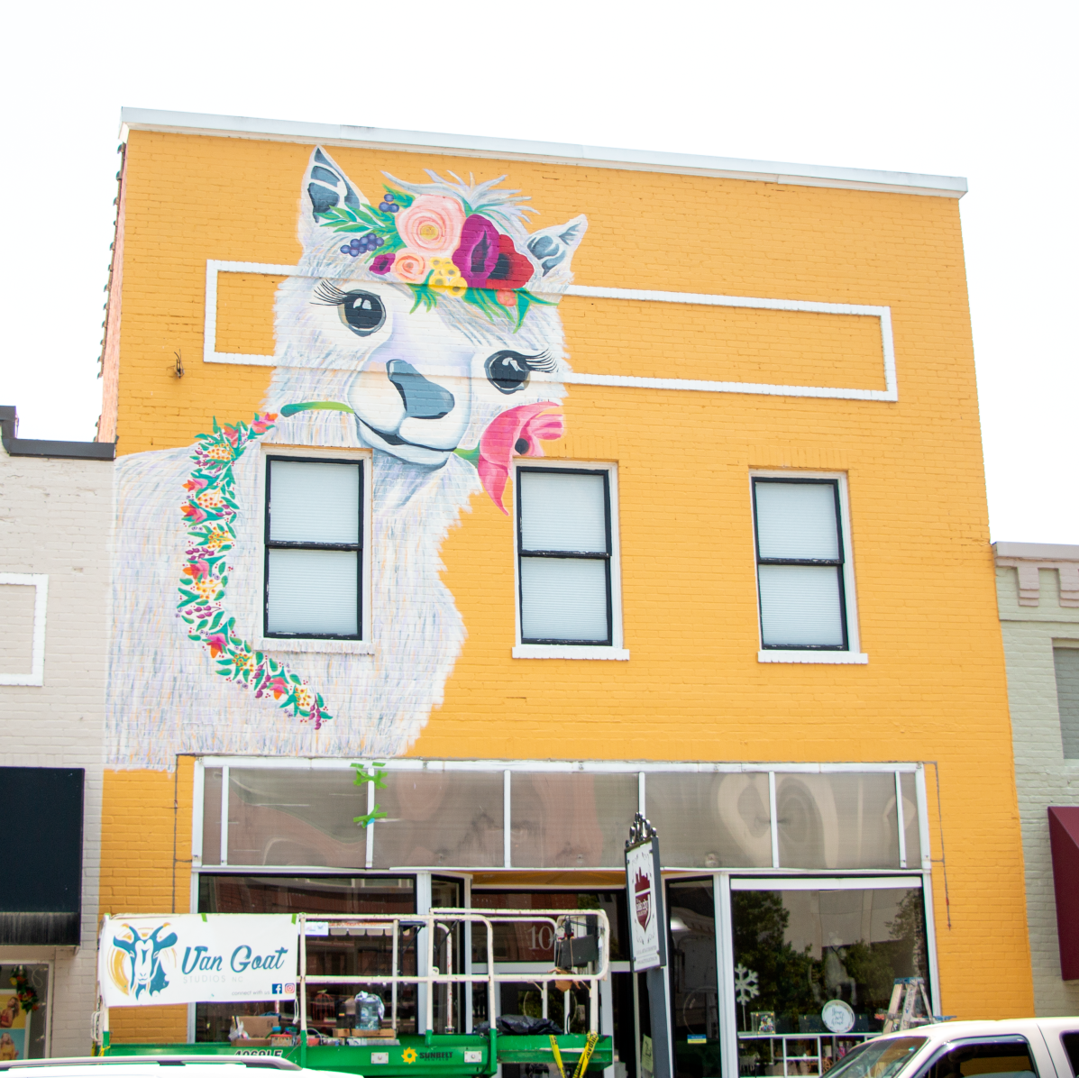 Farmers Day mural in downtown Coats, North Carolina