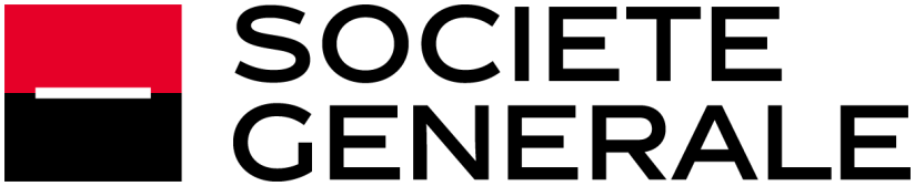 Un logo pour la société générale est affiché sur un fond blanc