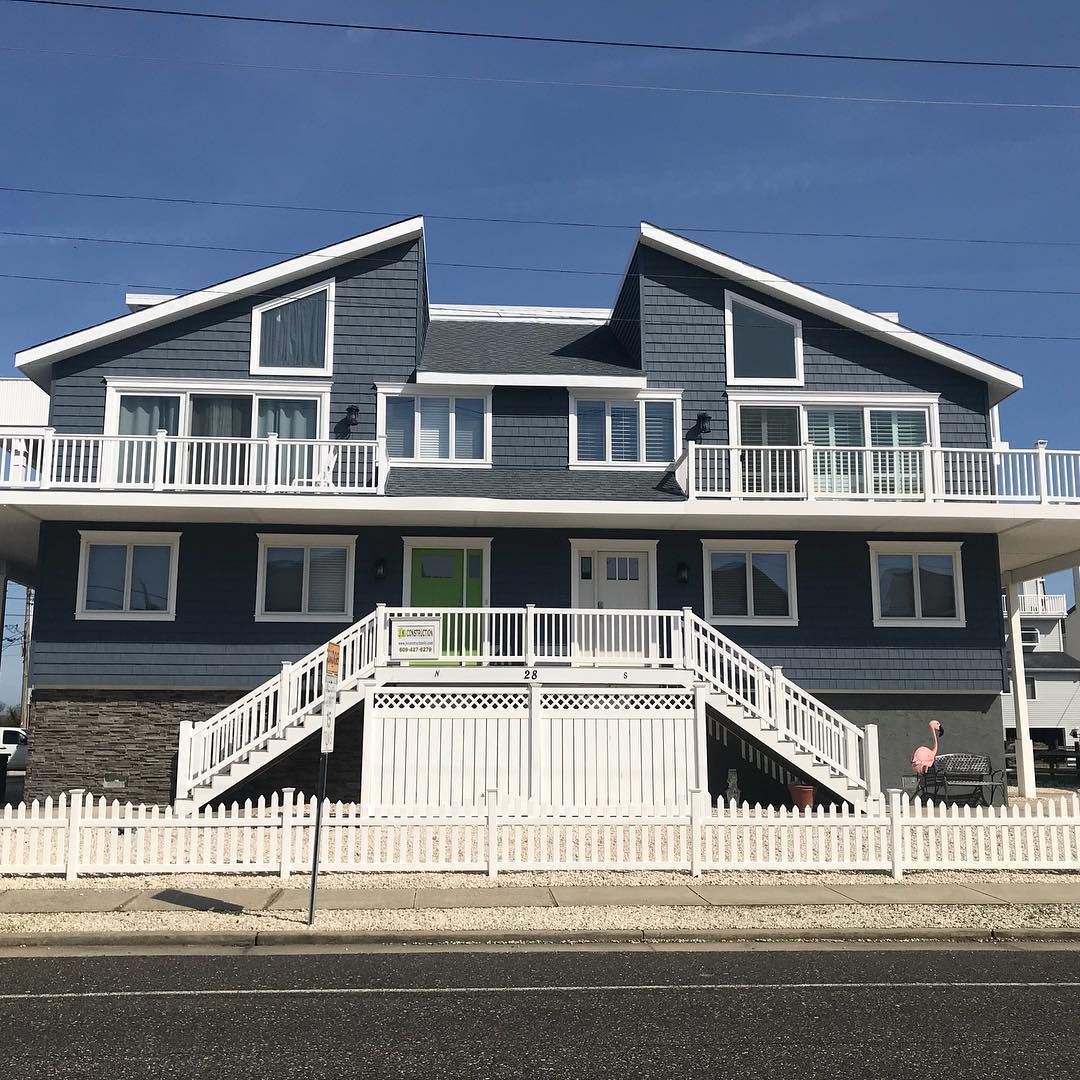 Exterior remodel of a shore house in Cape May, NJ done by J.K. Construction LLC of Cape May Court House, NJ