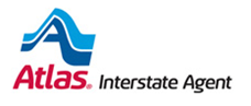 Atlas Interstate Agent logo: blue