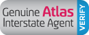 Genuine Atlas Interstate Agent, verify in blue.
