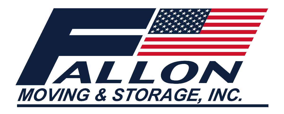 Logo for Fallon Moving & Storage, Inc. features a stylized blue