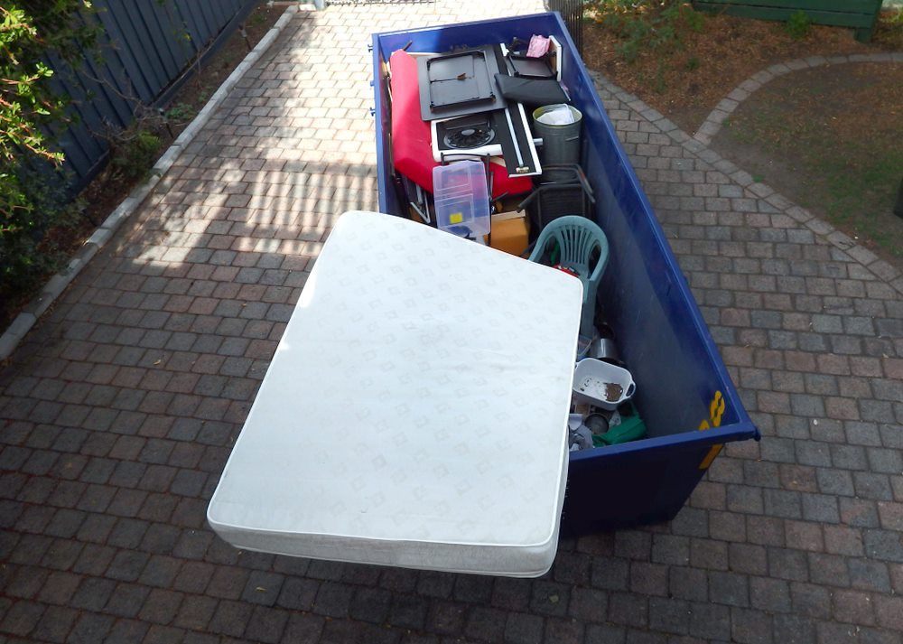 Plant Waste In Bin — Professional Cleaning Company in Pialba, QLD