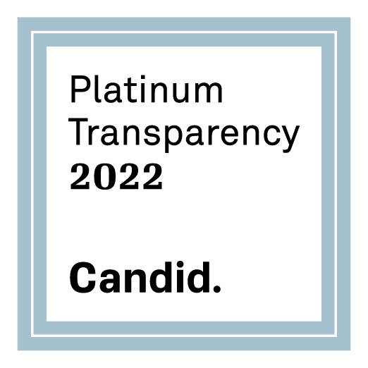 Platinum Transparency 2022 Candid. logo with light blue outline and text on white background.