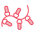 Pink string lights.