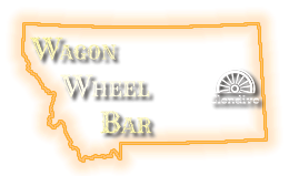 Wagon Wheel Bar in Glendive Montana's logo