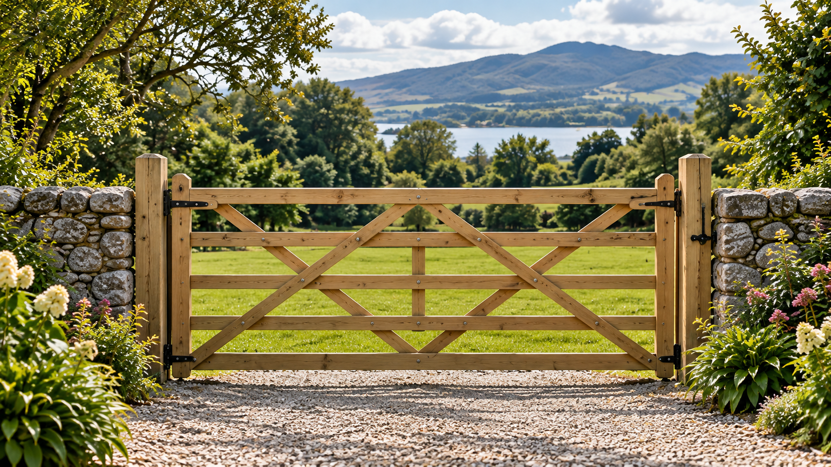 Field gate design inspiration: traditional timber five-bar gate